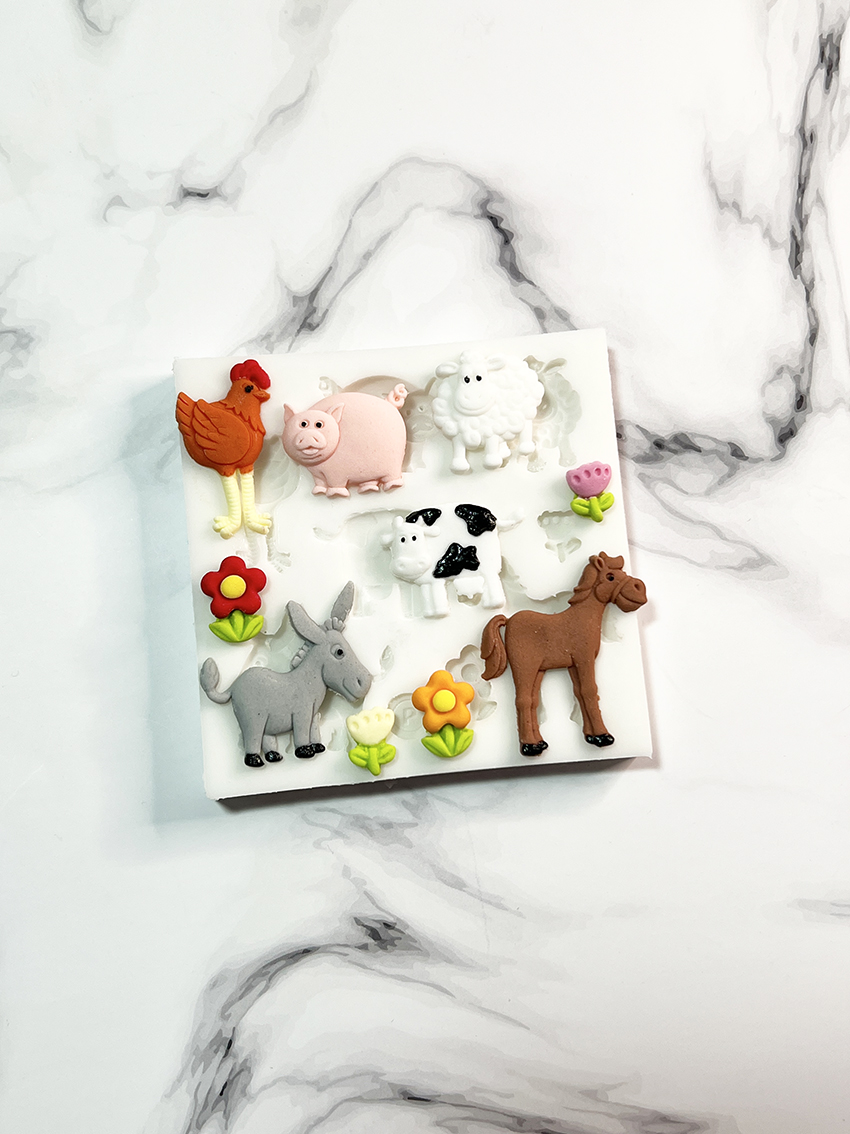 Mold De Silicona Para Animal De Granja, Ardilla, Gatos