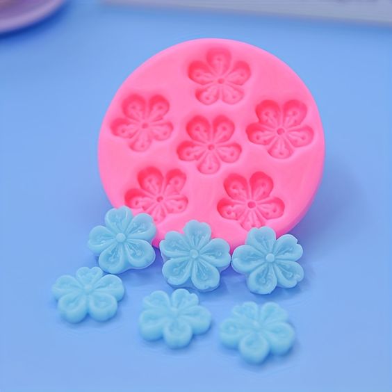 Mamá Y De MPA1966 Pétalo De Rosa Molde De Silicona Para Prensar Pasta De Azúcar 3D Fondant